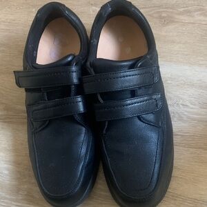 Men's Black  Velcro Shoes by George